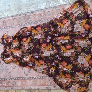 Floral Maxi Dress with Ruffle Details